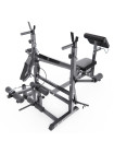 Скамья со стойками под штангу DFC GYRONETICS GN008 с партой для бицепса