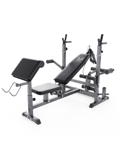 Скамья со стойками под штангу DFC GYRONETICS GN008 с партой для бицепса
