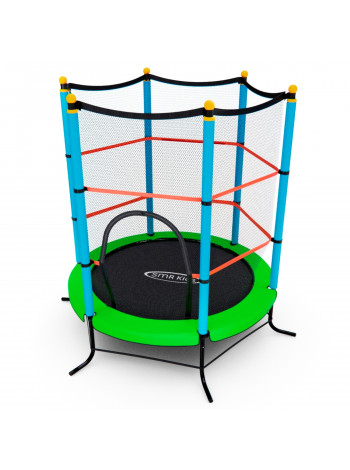 Батут детский DFC SMRKIDS 55&quot; с сеткой, GREEN