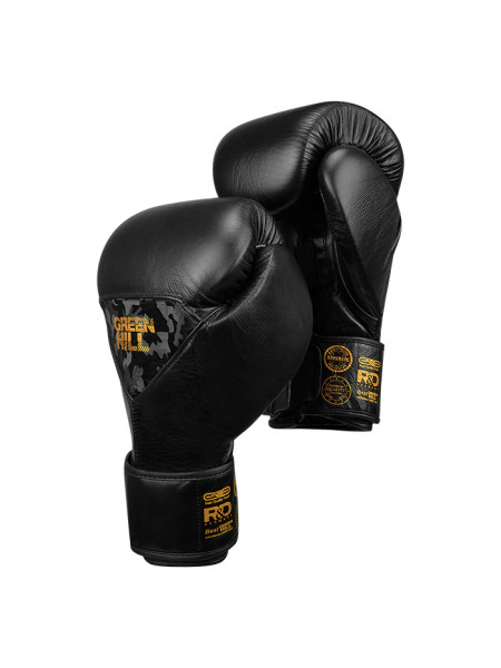 BGPP-2021-0070 Боксерские перчатки Power Padded Training, чёрно-золотые