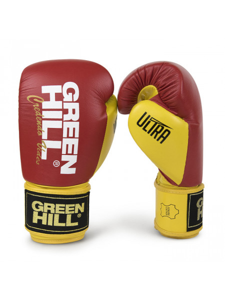 BGU-2241 Боксерские перчатки ULTRA красно-желтые
