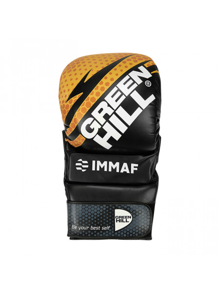 BG-LRG Большая рекламная перчатка MMA IMMAF Approved золотая