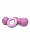 Набор из двух массажных мячей с кистевым эспандером пурпурный
