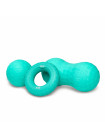 Набор из двух массажных мячей с кистевым эспандером бирюзовый