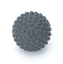 Мяч массажный 9 см серый (без цветной коробки)