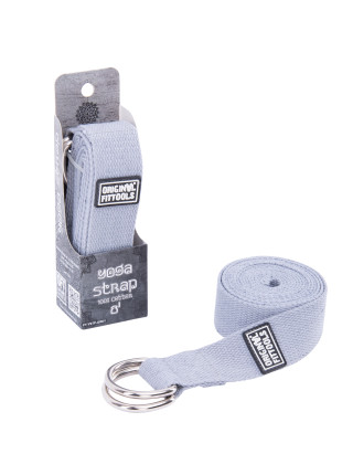 Ремешок для йоги 243 см, серый