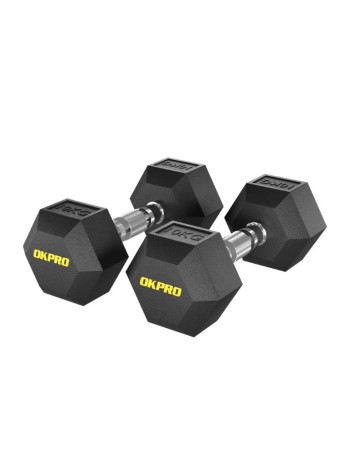 Набор гексагональных гантелей от 1 до 10 кг OKPRO