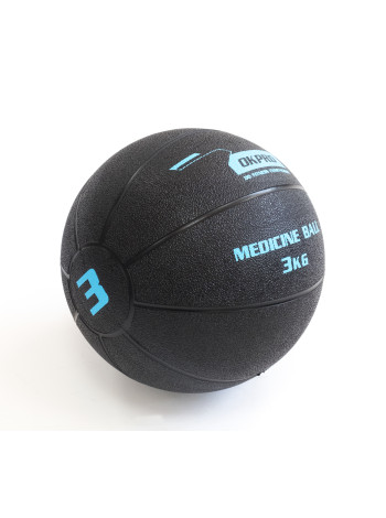 Мяч медицинский 3 кг обрезиненный OKPRO