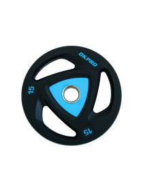 Диск олимпийский полиуретановый 15 кг OKPRO