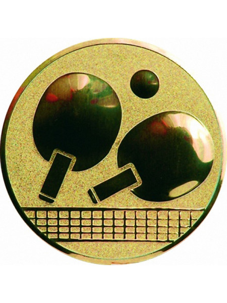 Эмблема D1-A46/G теннис настольный (D-25 мм)