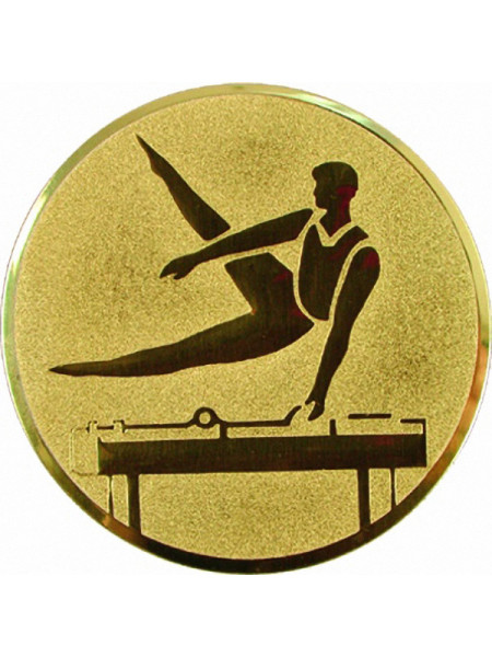 Эмблема D1-A87/G мужская спортивная гимнастика (D-25 мм)