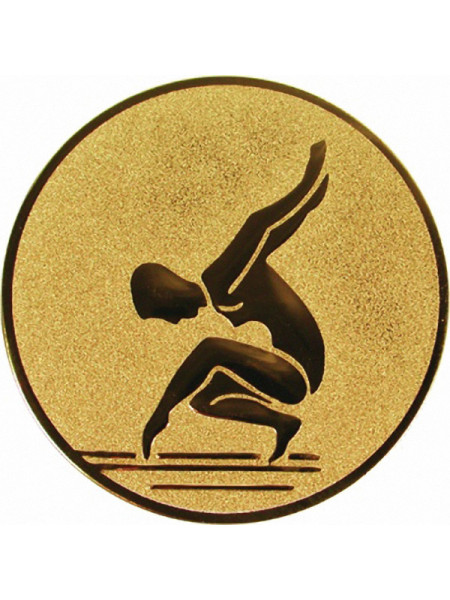 Эмблема D1-A88/G женская спортивная гимнастика (D-25 мм)