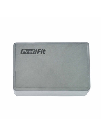 Блок для йоги серый PROFI-FIT