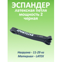 Резиновая петля 11-29 кг (латекс), черная