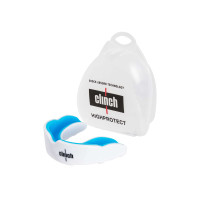 Капа  Clinch Shield Double Layer Mouthguard бело-синяя