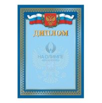 Диплом синий №4 
