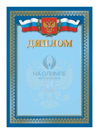 Диплом синий №4 