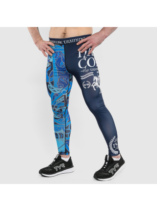 Компрессионные штаны Hardcore Training Knight Navy/Blue