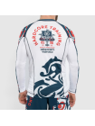 Рашгард Hardcore Training Nordic Pattern Blue/White LS
