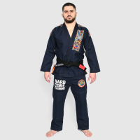 Кимоно для BJJ Hardcore Training Doodles тёмно-синее
