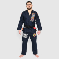 Кимоно для BJJ Hardcore Training Doodles тёмно-синее